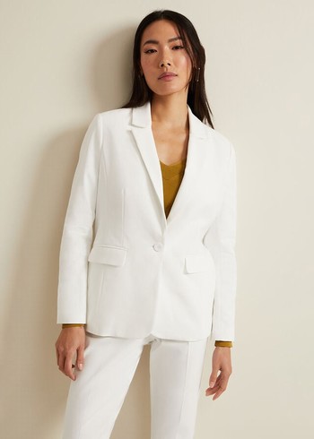 Phase Eight Ulrica Petite Jackets White Australia | NQ0396482